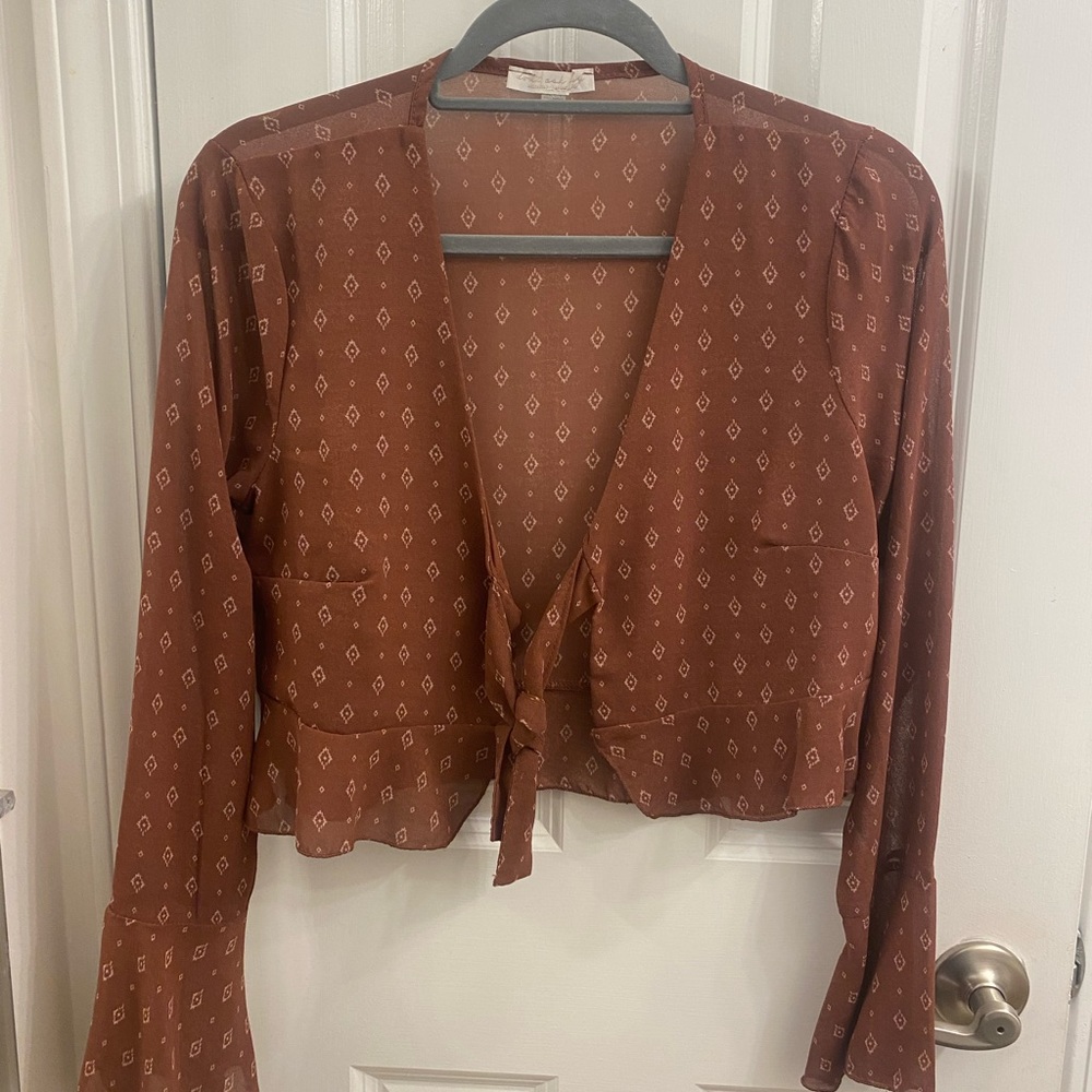Patterned Tie Top